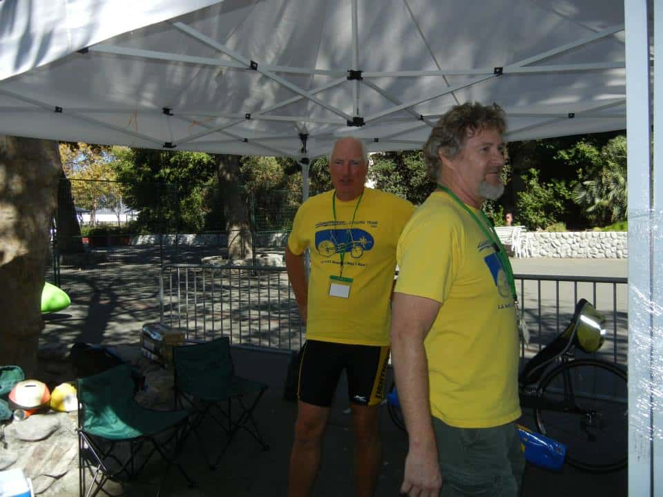 Tim Brummer and me at Recumbent Cycle-Con 2013